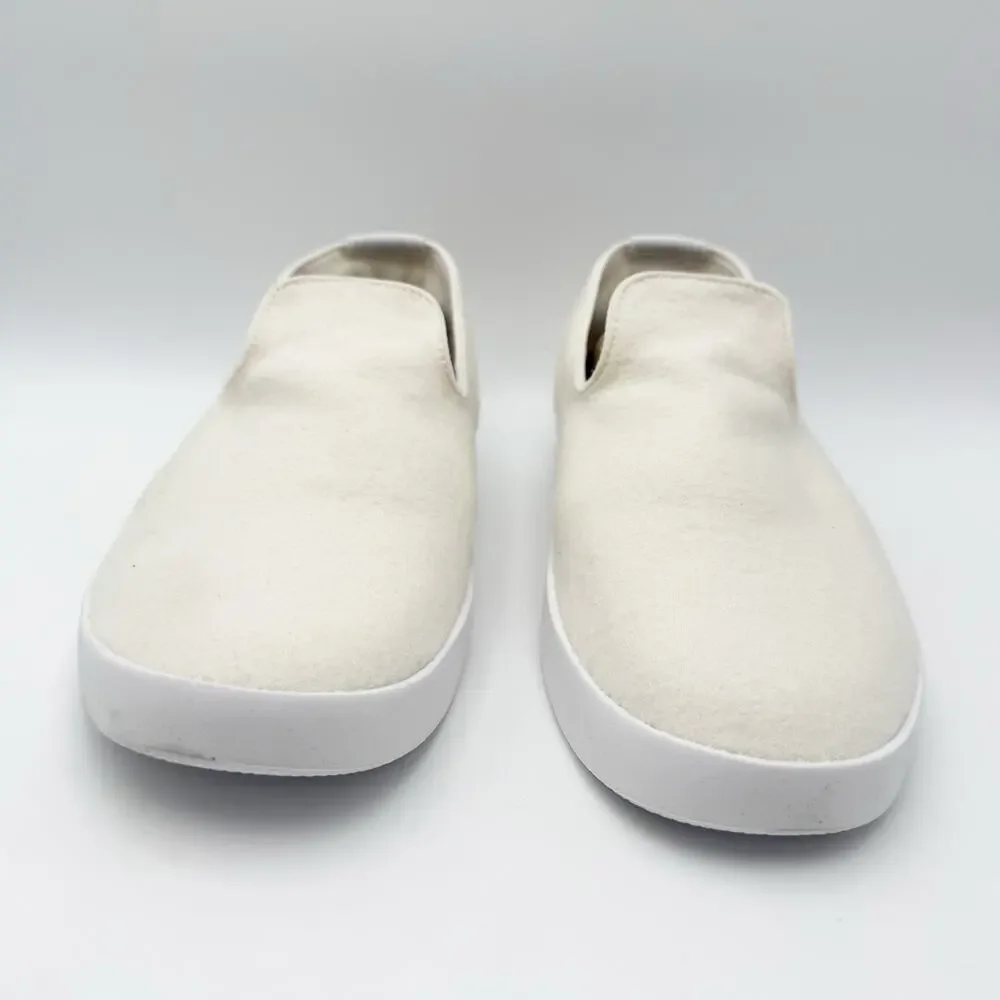 AllBirds Mens Wool Lounger Casual Sneakers Size 8 EU 40.5 White Slip On NIB